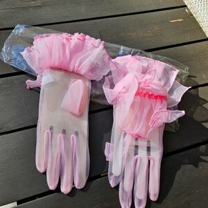 Vintage 60s Gloves Pink Old HOLLYWOOD Gloves Chic Mod Gift Bnip